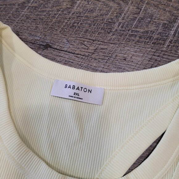 NWT BABATON | Aritzia Senna Contour Rib Racerback Tank Top | Sz. 2XL - Picture 4 of 6